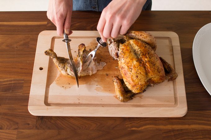 how to carve a chicken